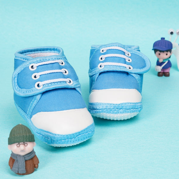 6 To 12 Months Baby Boys & Baby Girls Cotton Velcro Shoes/ Booties