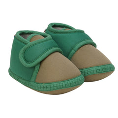 6 To 12 Months Baby Boys & Baby Girls Cute Soft Cotton Pre-Walker Sports Booties (Green)-BT4467