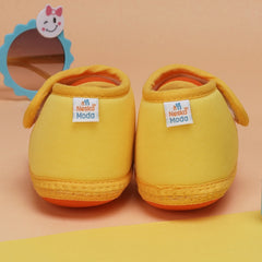 6 To 12 Months Baby Boys & Baby Girls Cute Soft Cotton Pre-Walker Sports Booties (Orange,Yellow)-BT4470