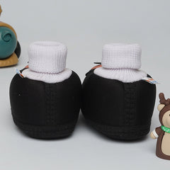 6 To 12 Months Baby Girls & Baby Boys Soft Cotton Cute Butterfly Booties (Black)