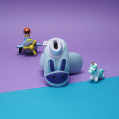 6 To 12 Months Baby Boys & Baby Girls Cute Soft Cotton Pre-Walker Rabbit Face Booties (Sky Blue)