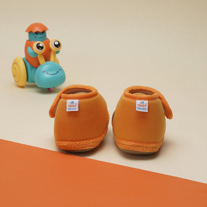 6 To 12 Months Baby Boys & Baby Girls Cute Soft Cotton Pre-Walker Sports Booties (Green,Turmeric)