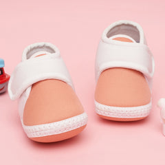 6 To 12 Months Baby Boys & Baby Girls Cute Soft Cotton Pre-Walker Sports Booties (Pink)-BT4728