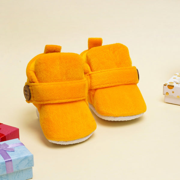Baby Boys & Baby Girls 6 To 12 Months Velvet Velcro Booties