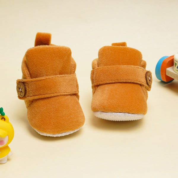 Baby Boys & Baby Girls 6 To 12 Months Velvet Velcro Booties