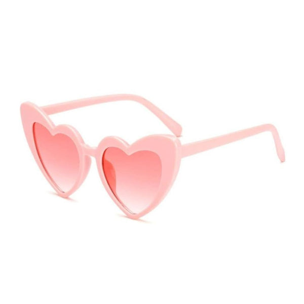 Girls Stylish Heart Shape Ploarized UV Protection Sunglasses For 3 to 6 Years (Pink)