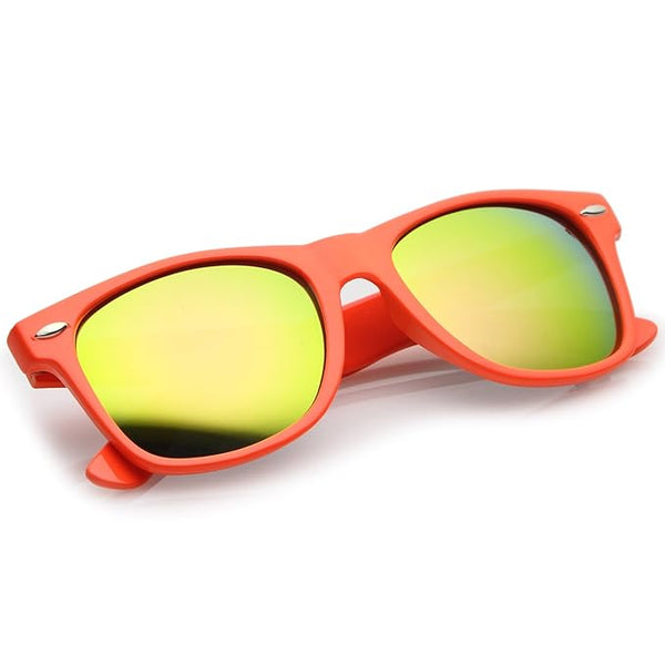 Boys & Girls Transparent Rectangular Shape Frame Stylish Ploarized UV Protection Sunglasses For 3 to 6 Years (Red)