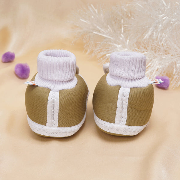 6 To 12 Months Baby Boys & Girls Cotton Pre-Walker Rabbit Face Booties (Mehendi Green)-BT2153