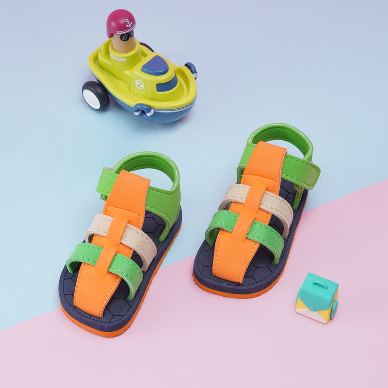 Kids Eva Velcro Sandals For Baby Girls and Boys/First Walking Sandals For 15 To 18 Months -BT4115