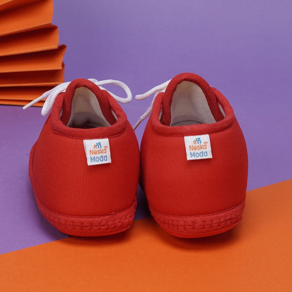 6 To 12 Months Baby Boys & Baby Girls Cute Soft Cotton Pre-Walker Lace Booties (Red,Yellow)-BT4429