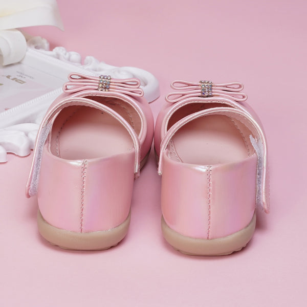 Neska Moda Synthetic Leather Ballerinas for Girls (Pink)