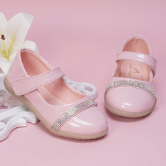 Neska Moda Synthetic Leather Ballerinas for Girls (Pink)