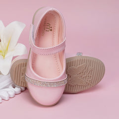 Neska Moda Synthetic Leather Ballerinas for Girls (Pink)