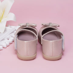 Neska Moda Synthetic Leather Ballerinas for Baby Girls (Pink)