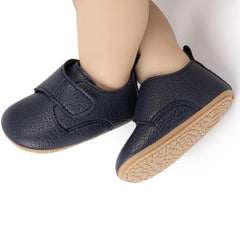Baby Unisex Anti-Skid Synthetic Velcro Shoe Booties (Blue)-BT5110