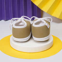 6 To 12 Months Baby Boys & Girls Soft Cotton Pre-Walker Lace Booties (Mehendi Green)-BT2159