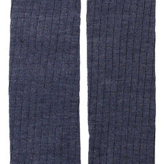 Unisex Cotton Plain Calf Length Blue Kids Long Socks-SK1493