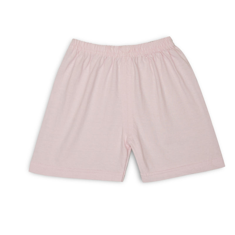 Boys & Girls Cotton Kids Half T-shirt Pant Clothing set/Night Dress (White,Pink)-BD164