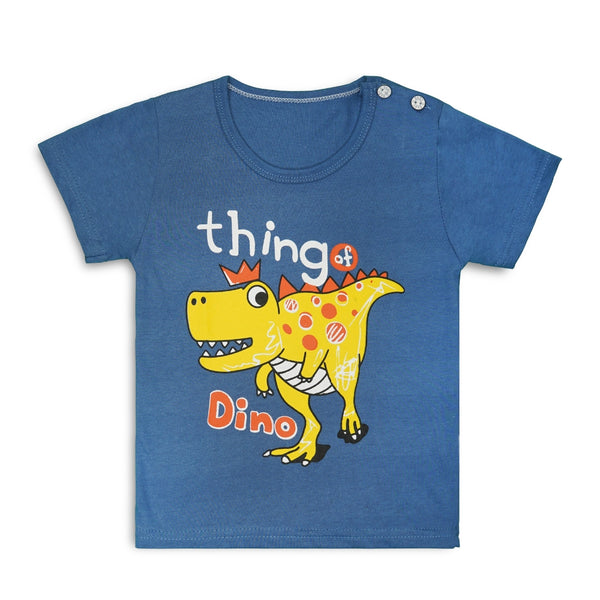 Boys & Girls Cotton Kids Half T-shirt Pant Clothing set/Night Dress (Navy,Grey)-BD167