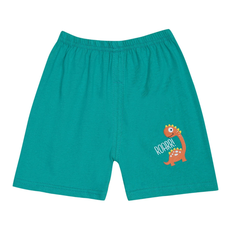 Boys & Girls Cotton Kids Half T-shirt Pant Clothing set/Night Dress (Yellow,Mint)-BD170