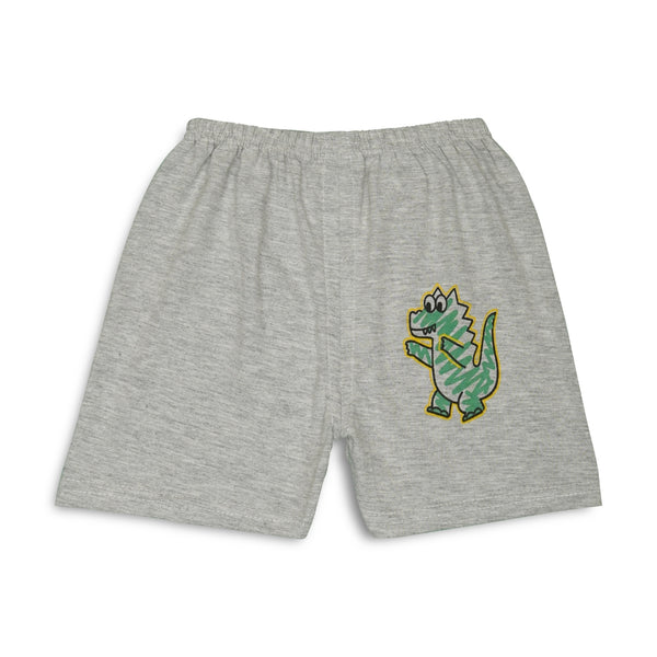 Boys & Girls Cotton Kids Half T-shirt Pant Clothing set/Night Dress (White,Grey)-BD176