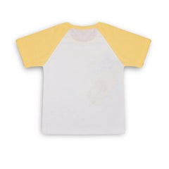 Boys & Girls Cotton Kids Half T-shirt Pant Clothing set/Night Dress (White,Orange)-BD179