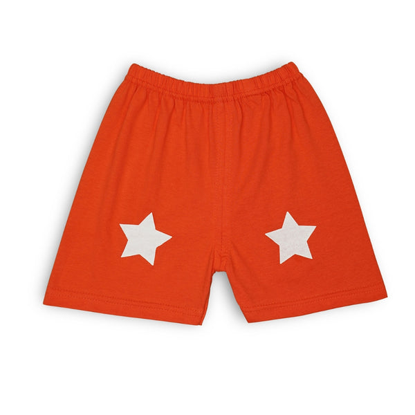 Boys & Girls Cotton Kids Half T-shirt Pant Clothing set/Night Dress (White,Orange)-BD188
