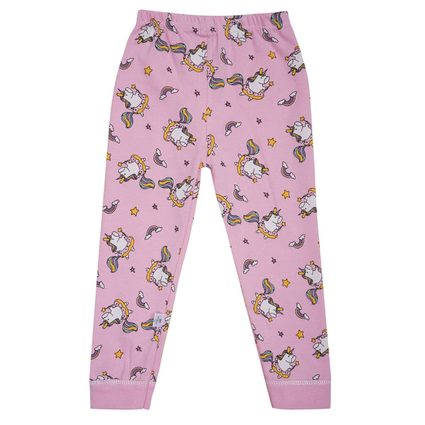 Boys & Girls Cotton Kids Full T-shirt Pant Clothing set/Night Dress (Baby Pink)-BD194