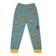 Boys & Girls Cotton Kids Full T-shirt Pant Clothing set/Night Dress (Sky Blue)-BD197