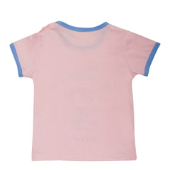 Boys & Girls Cotton Kids Half T-shirt Pant Clothing set/Night Dress (Baby Pink)-BD206