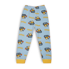 Boys & Girls Cotton Kids Half T-shirt Pant Clothing set/Night Dress (Light Blue)-BD212