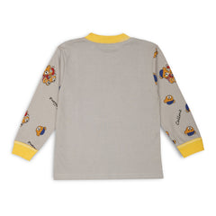 Boys & Girls Cotton Kids Half T-shirt Pant Clothing set/Night Dress (Grey)-BD215