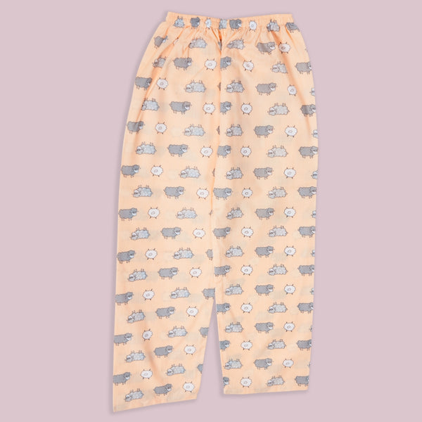 Boys Animal Print Cotton Nightwear/Night Suit
