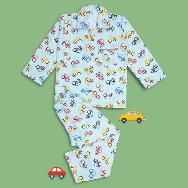 Baby Boys Cotton Top and Pyjama Combo Set Baby Dress/Night Suit (Mint)-BD304