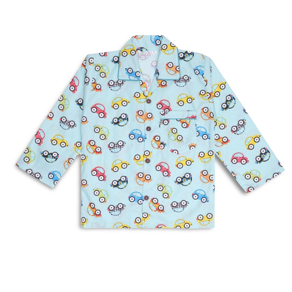 Baby Boys Cotton Top and Pyjama Combo Set Baby Dress/Night Suit (Mint)-BD304