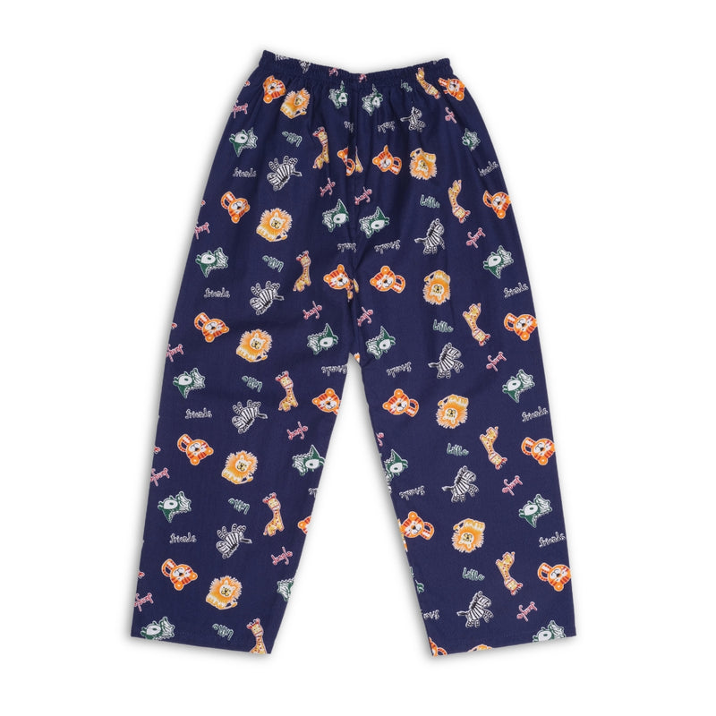 Baby Boys Cotton Top and Pyjama Combo Set Baby Dress/Night Suit (Navy,Blue)-BD316
