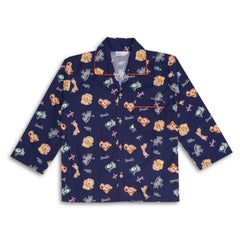 Baby Boys Cotton Top and Pyjama Combo Set Baby Dress/Night Suit (Navy,Blue)-BD316