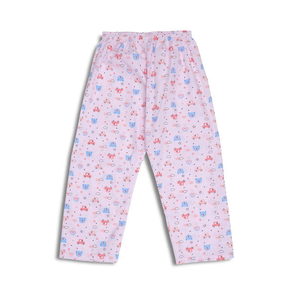 Baby Girls Cotton Top and Pyjama Combo Set Baby Dress/Night Suit (Baby Pink)-BD322