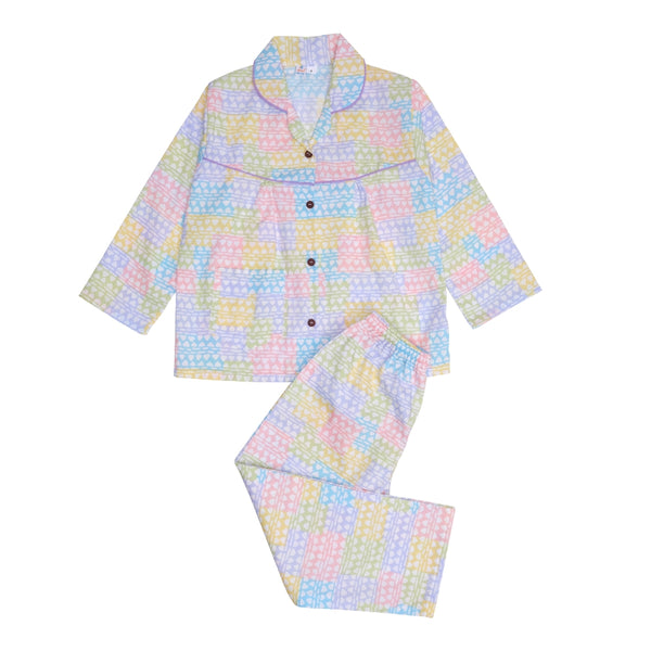 Baby Girls Cotton Top and Pyjama Combo Set Baby Dress/Night Suit (Multicolor)-BD328