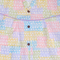 Baby Girls Cotton Top and Pyjama Combo Set Baby Dress/Night Suit (Multicolor)-BD328