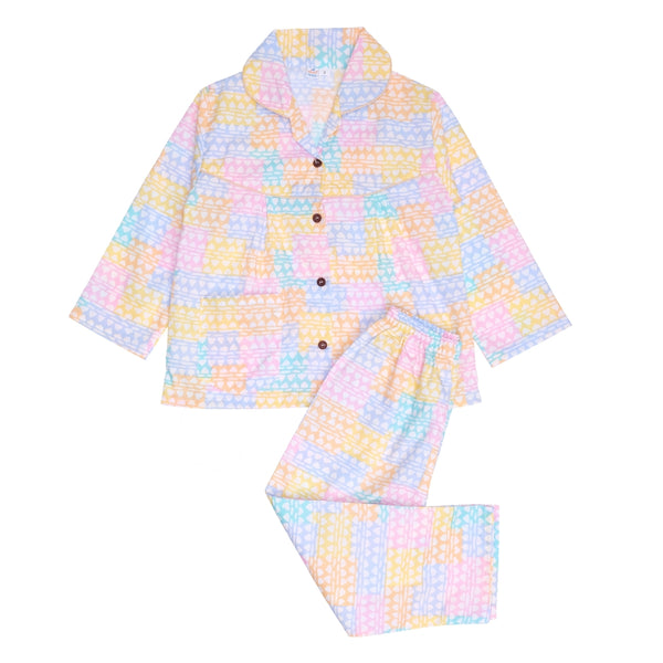 Baby Girls Cotton Top and Pyjama Combo Set Baby Dress/Night Suit (Multicolor)-BD334