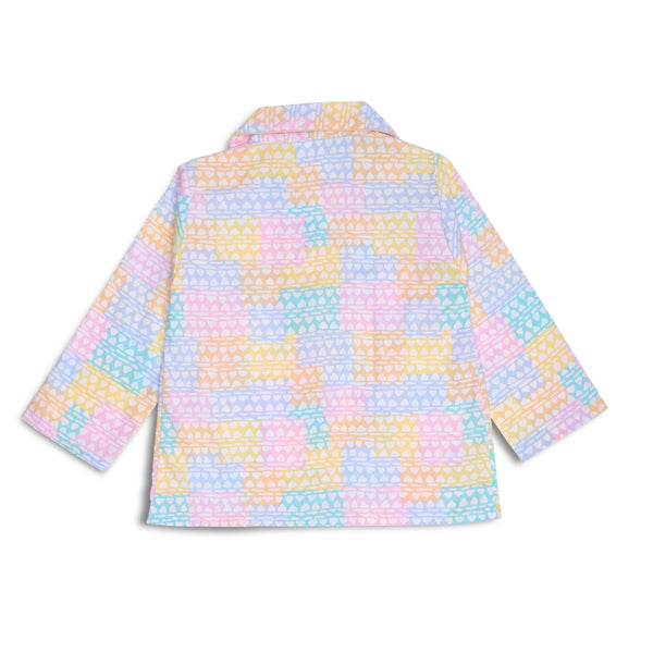 Baby Girls Cotton Top and Pyjama Combo Set Baby Dress/Night Suit (Multicolor)-BD334