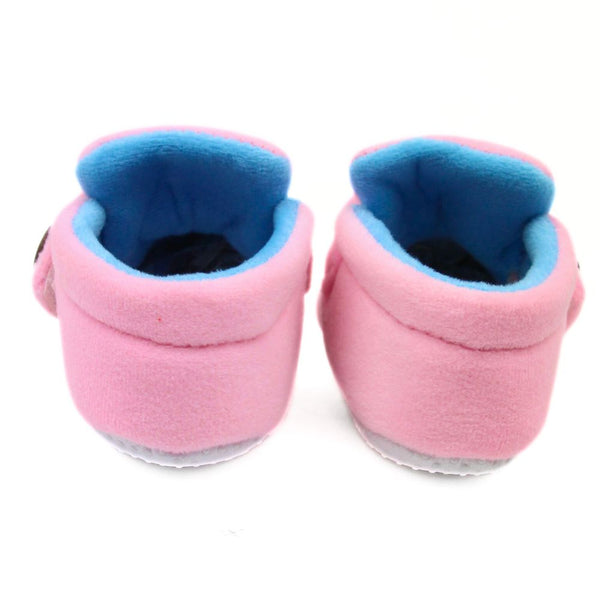 Baby Unisex Velvet Pink,Blue Velcro Shoe-BT3000