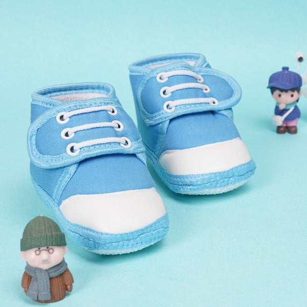 6 To 12 Months Baby Boys & Baby Girls Cotton Velcro Shoes/ Booties