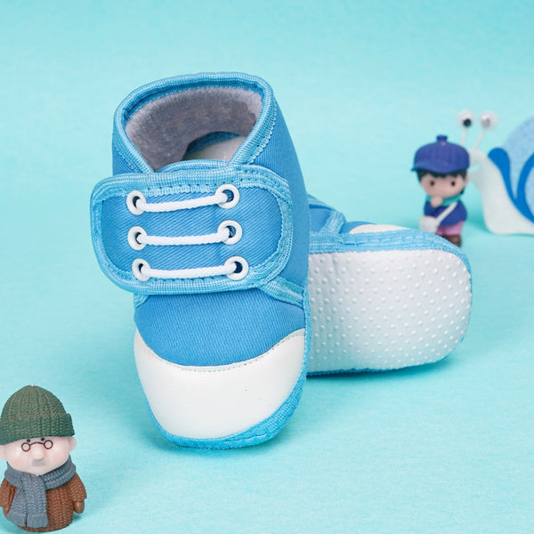 6 To 12 Months Baby Boys & Baby Girls Cotton Velcro Shoes/ Booties