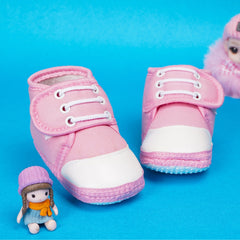 6 To 12 Months Baby Boys & Baby Girls Cotton Velcro Shoes/ Booties