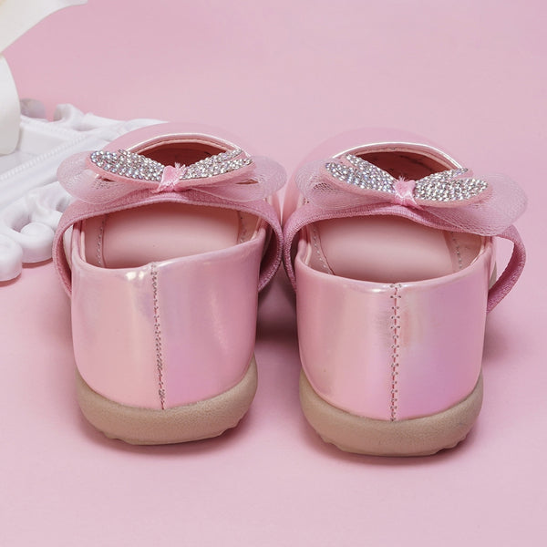 Neska Moda Synthetic Leather Ballerinas for Girls (Pink)