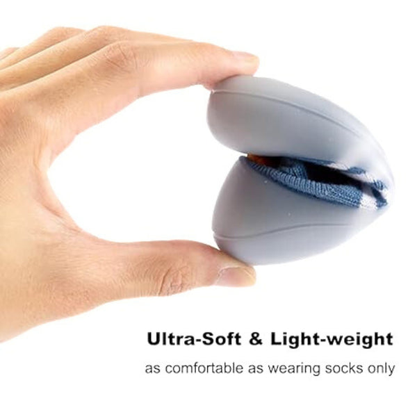 Baby Unisex Anti-Skid Silicon Sole Grip Bumper Socks Booties (Blue)-BT4164