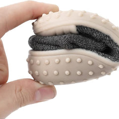 Baby Unisex Anti-Skid Silicon Sole Grip Bumper Socks Booties (Grey)-BT4185