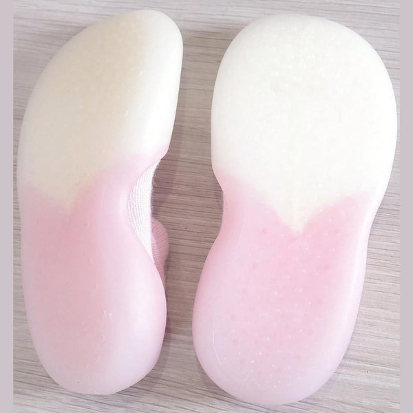Baby Unisex Anti-Skid Silicon Sole Grip Bumper Socks Booties (Pink)-BT4254